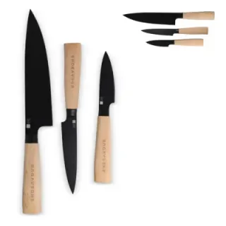 InSideOut 3 piece Essential Knife Set Ravn - LT57202 (gadzety reklamowe)
